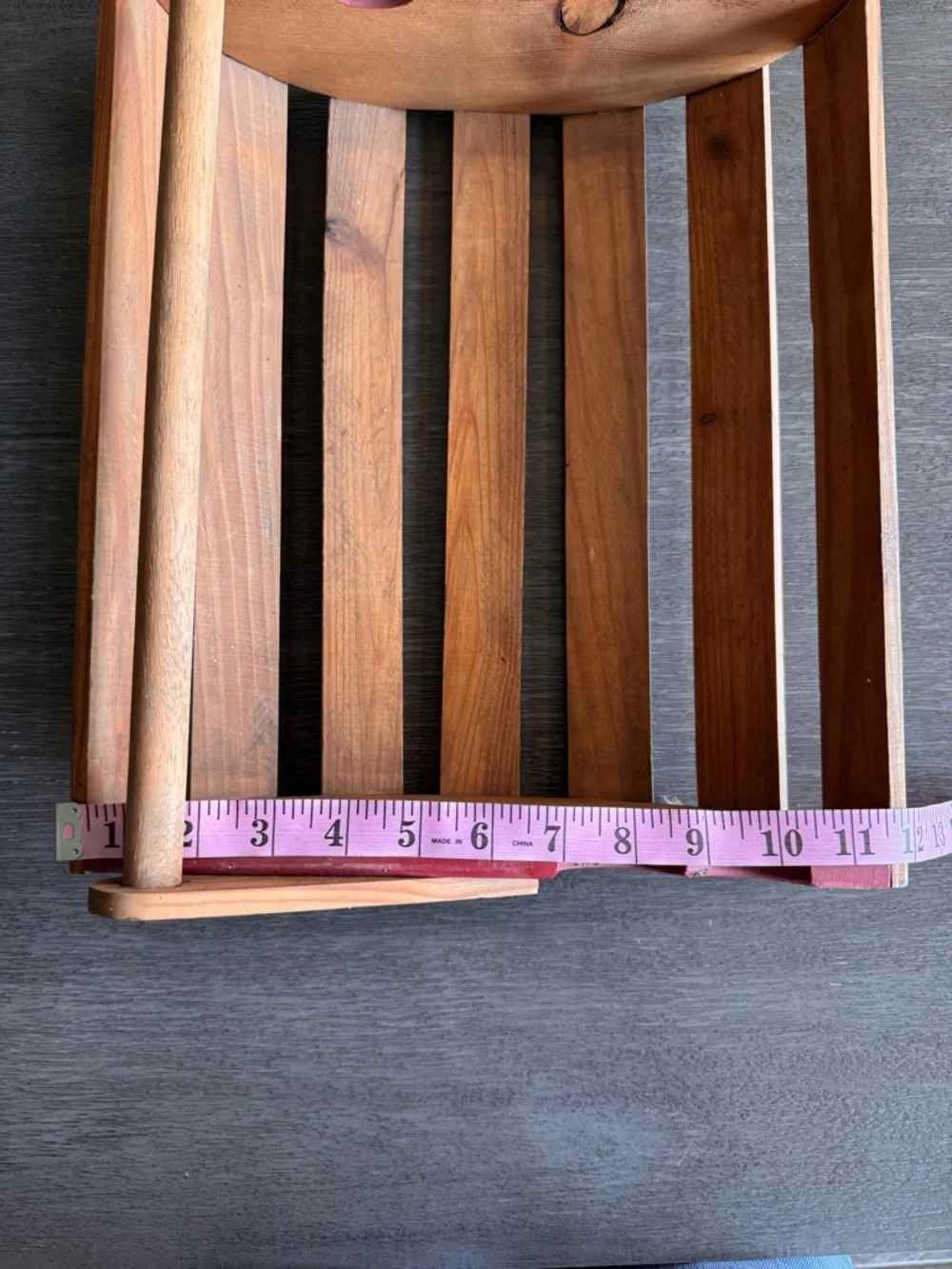 Vintage Wooden Watermelon Basket Bowl Decor